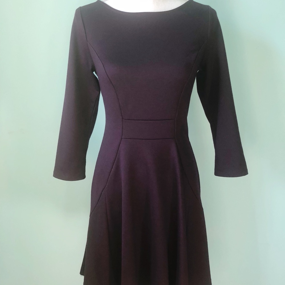 The Limited Deep Plum Knit Dress S